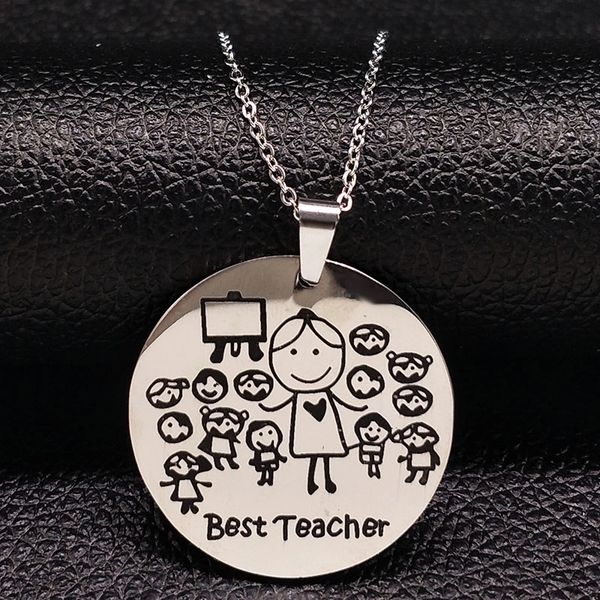 My Best Teacher Pendant Necklace