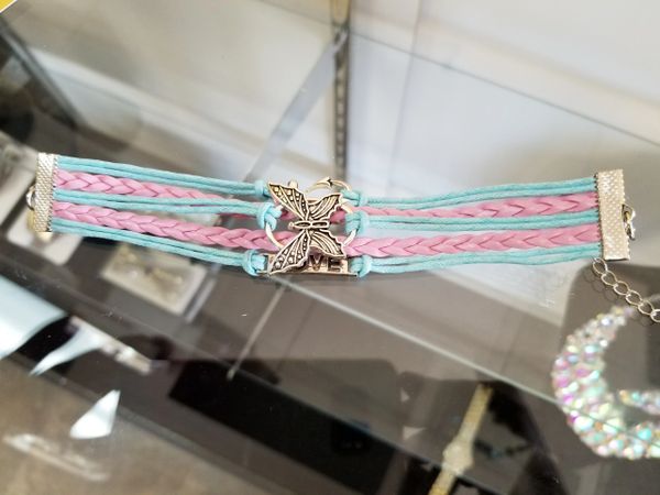 63503 Butterfly and Anchor Bracelets