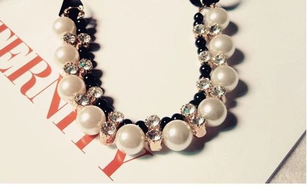 Pearl Bead Choker Necklace
