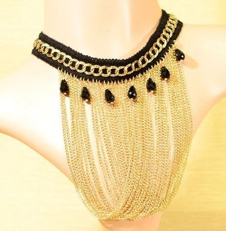 606597390 Rope Tassel Egyptian Style Necklace
