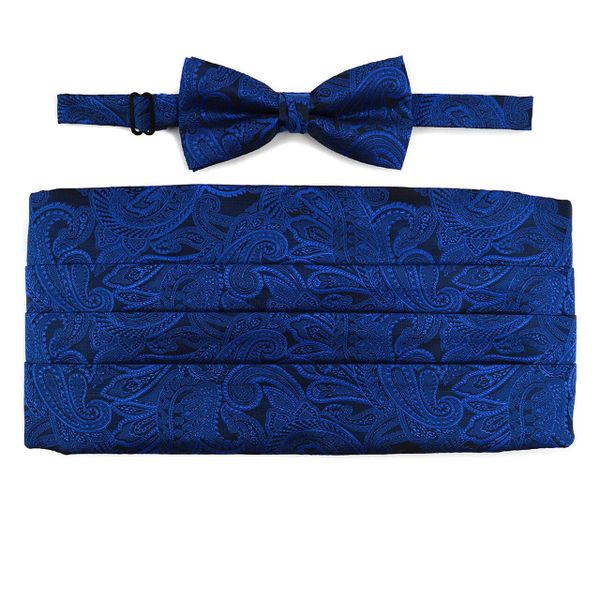 Paisley Design Cummerbund Tie Set Deares Lace