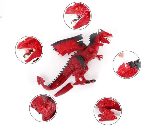 Remote Control Walking Fire Dragon with Breathing fire Deares Lace