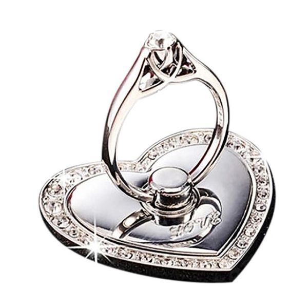 Rhinestone Heart Phone Stand