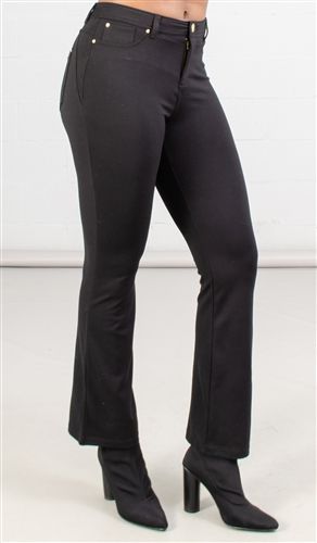 Iman Plus Size 5 Pocket Boot Leg Knit Pant