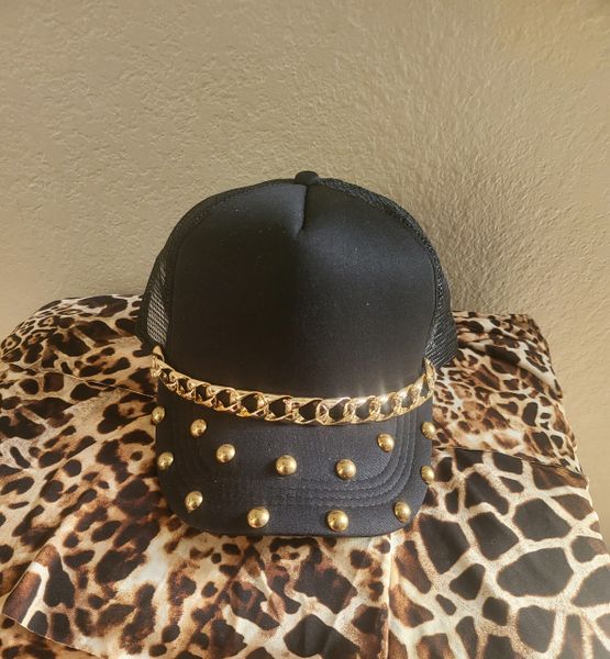 Chain Embellished Hat