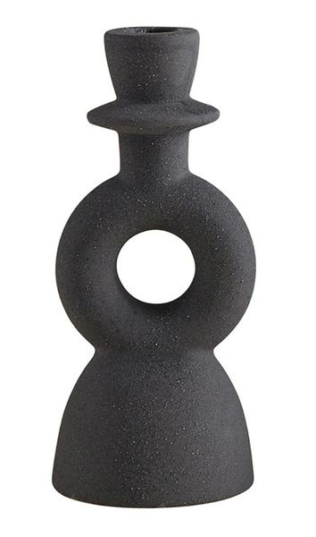 Single Ring Ceramic Taper Candle Holder