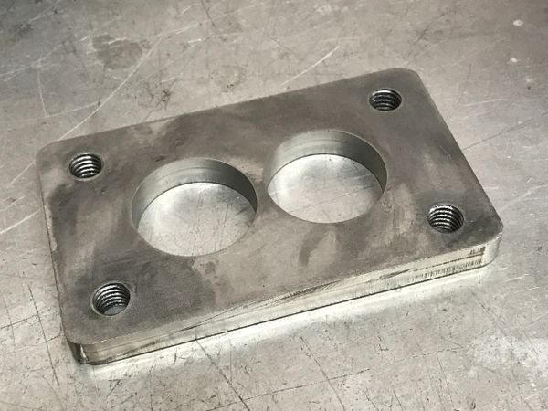 T3 Turbo Flange 304 Stainless steel .375 Thick Custom Design