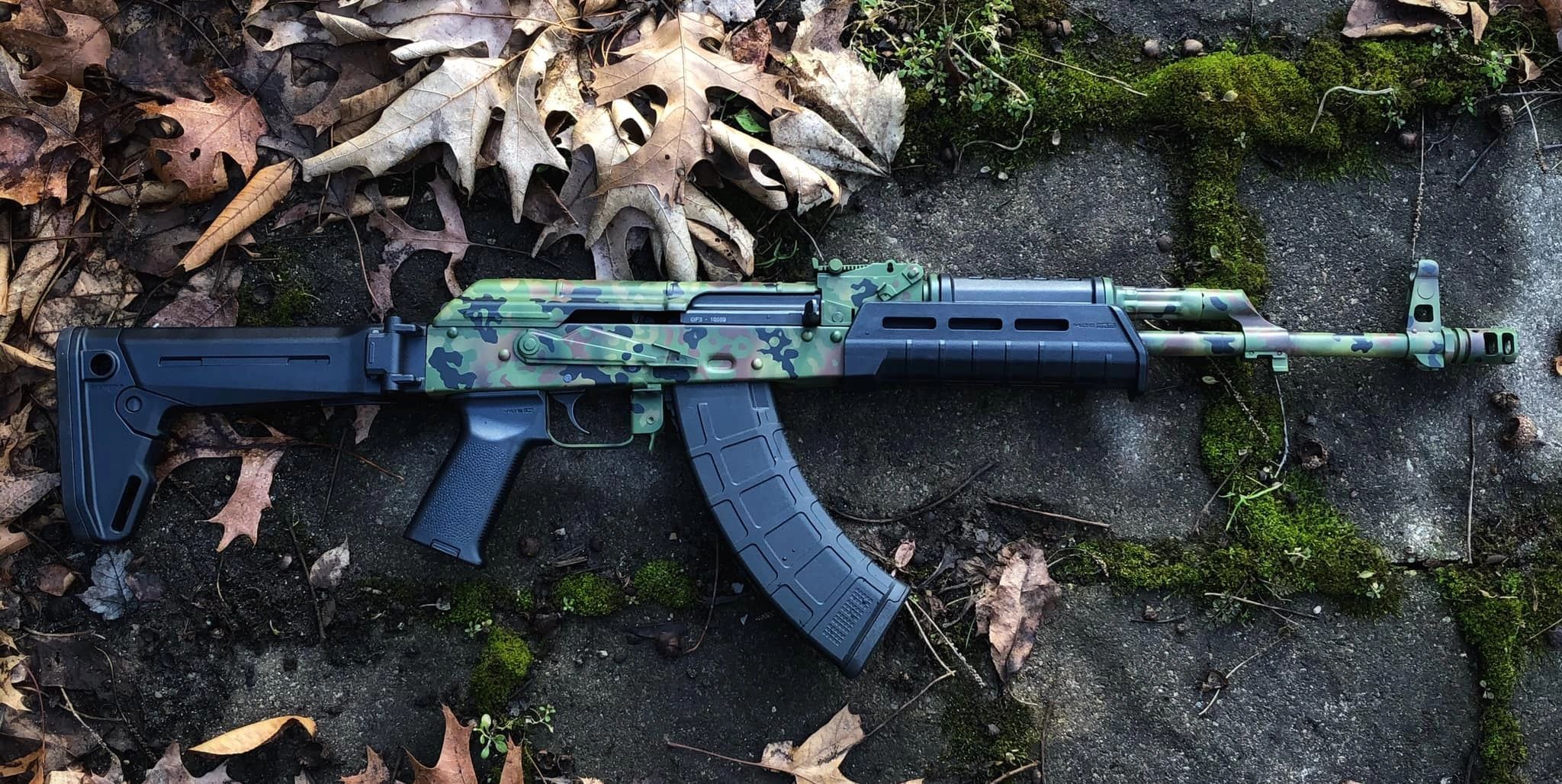 AK Multi-flektarn done in Cerakote by Brown Bear Arms Custom Coating