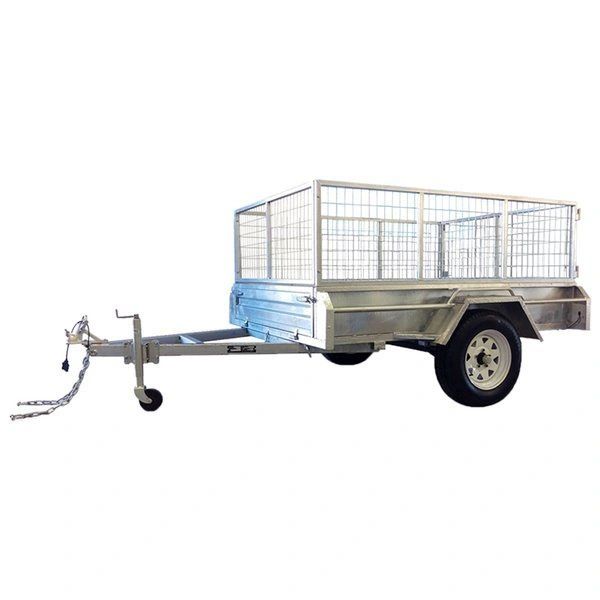 7X5 Medium Duty Fully Galvanised Welded Caged Trailer | Galvanised ...