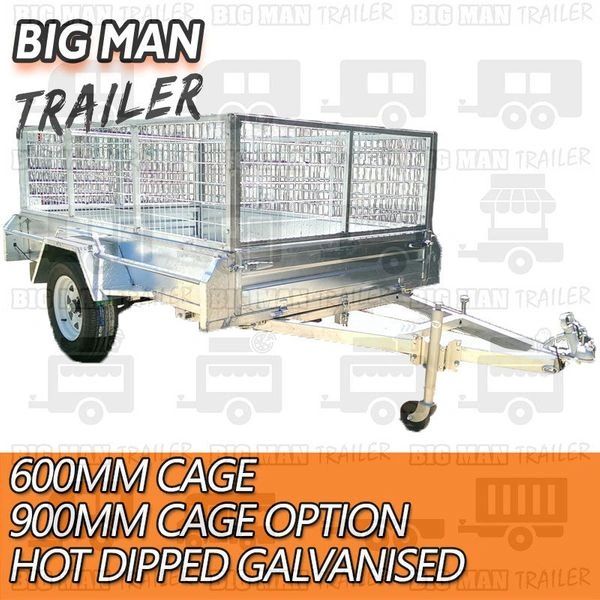 7x5 Galvanised Box Trailer Galvanised Trailers for Sale, Car, Box Trailers Big Man Trailer