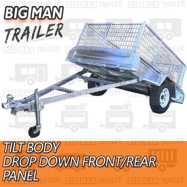 7x5 Galvanised Box Trailer Galvanised Trailers for Sale, Car, Box Trailers Big Man Trailer