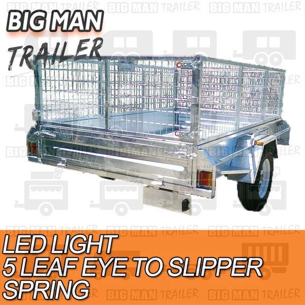 7x5 Galvanised Box Trailer Galvanised Trailers for Sale, Car, Box Trailers Big Man Trailer
