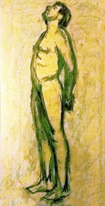 Man standing Charcoal & Chalks ( 420mm x 594mm )