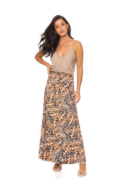 Women's Maxi Skirt – Spandex Fold Over High Waisted Long Skirts