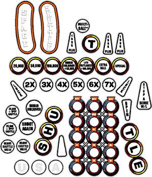 Space Shuttle Insert Decals