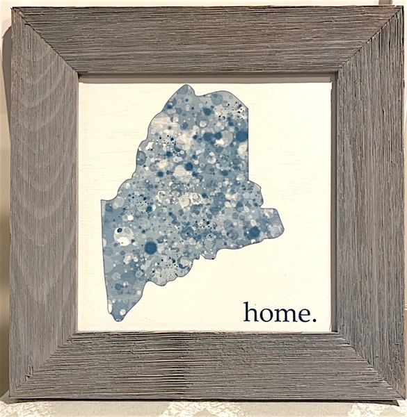Watercolor Maine with Home
