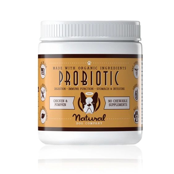 PROBIOTIC BY NATURAL DOG COMPANY 90 CHEWABLE SUPPLEMENTS