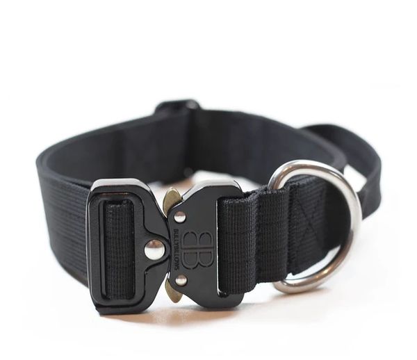 Bully Billows 1.5" (4CM) Combat Collar with handle Black