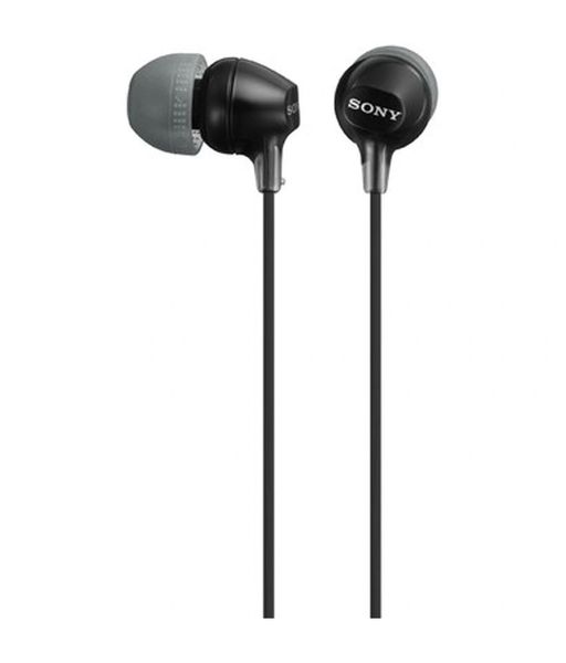 Sony-MDR-EX15LP In-Ear Headphones with Mic (Black)