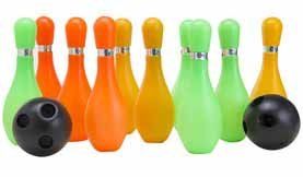 Bowling Game Set 10 Bottles & 2 Balls Multi Colour