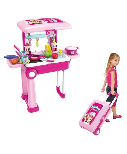 Little Chef Kitchen Set With Convertible Suitcase