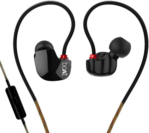 Boat Nirvanaa Uno Wired Earphones with Mic (Black) | Yoshops.com ...