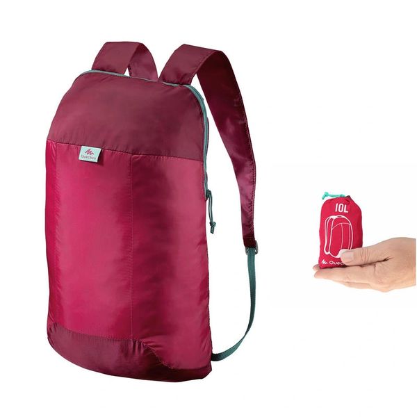 QUECHUA Ultra-Compact 10-Litre Bag (Pink)