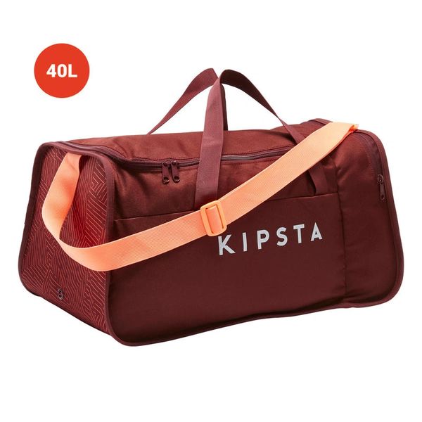 KIPSTA GYM Duffle Bag with Ki pocket 40 Liter (Red)