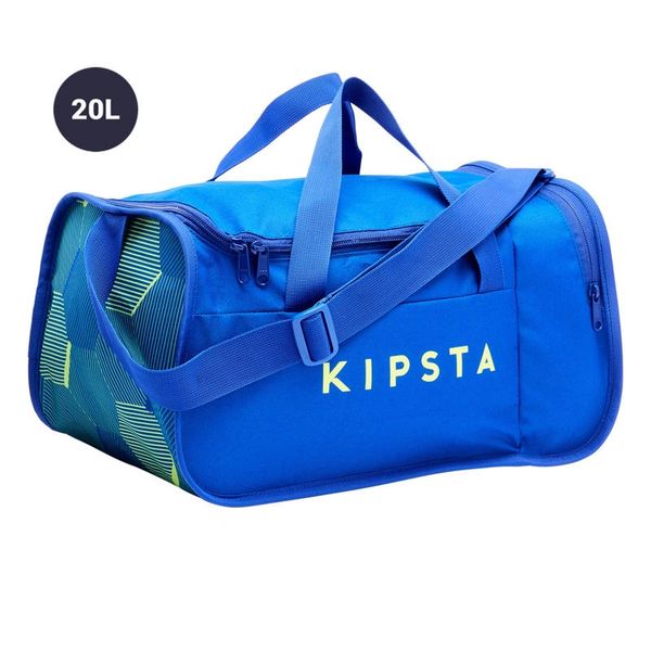 KIPSTA GYM Football Duffle Bag with Ki pocket 20 Litre (Blue)