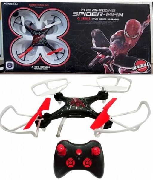 The Amazing Spider Man Micro Drone Q Series Hyun Lights Upgraded Quadcopter Headless Mode One Key Features