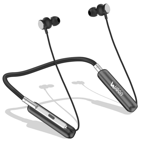 UBON Audiohive NECKBAND Wireless Bluetooth Headphone(Black)