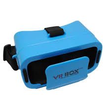 Mini VR BOX Virtual Reality Headsets with ultra 3D glasses Compatible with Android and IOS Devices (Blue, Black)