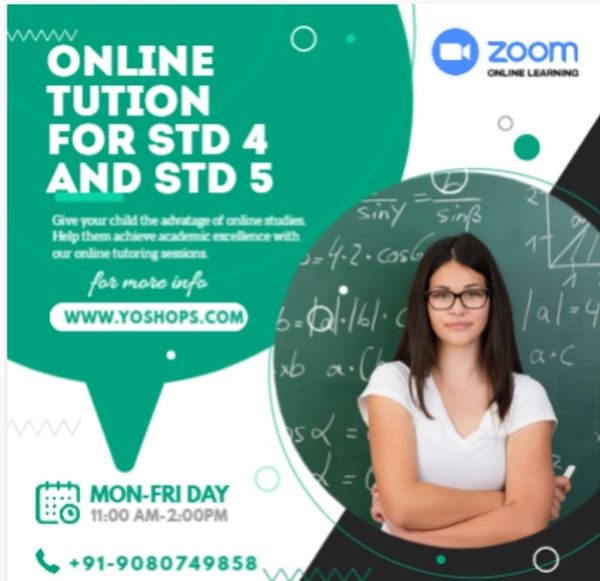 ONLINE TUITION FOR STD 4 and STD 5(FREE 5 DAYS DEMO CBSE)