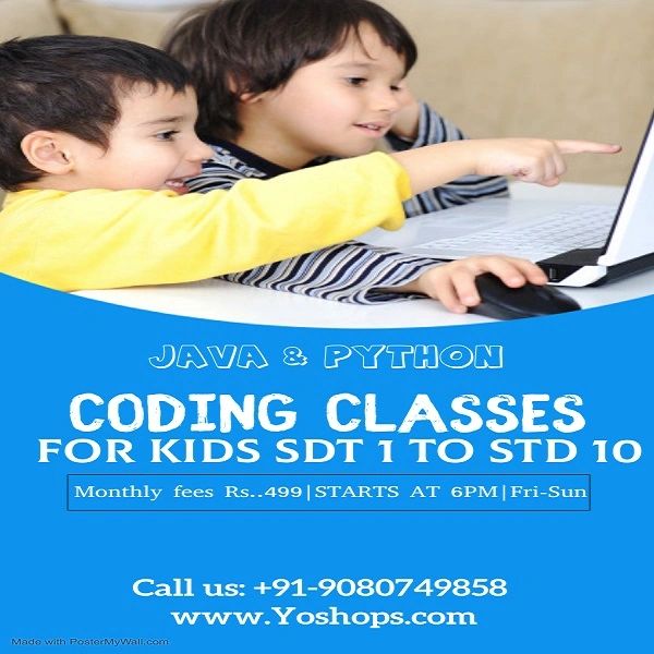 Computer Coding Class for Kids STD 1 to STD 10 (Free 5 Demo Classes)