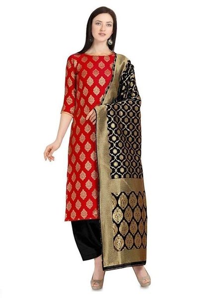 Aagam Salwar Suits and Dress Materials(Pink,RED,Black,Blue,Yellow)