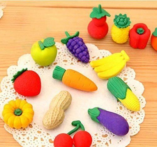 Fruits Shape Eraser For Kids Best Birthday Gifts