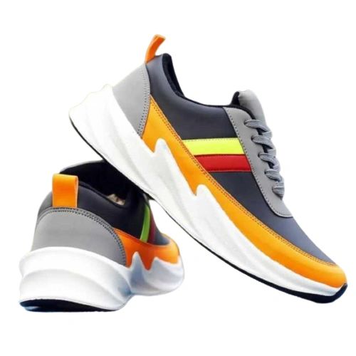 Men Sports Shoes Runners Lightweight (Yellow-Black)