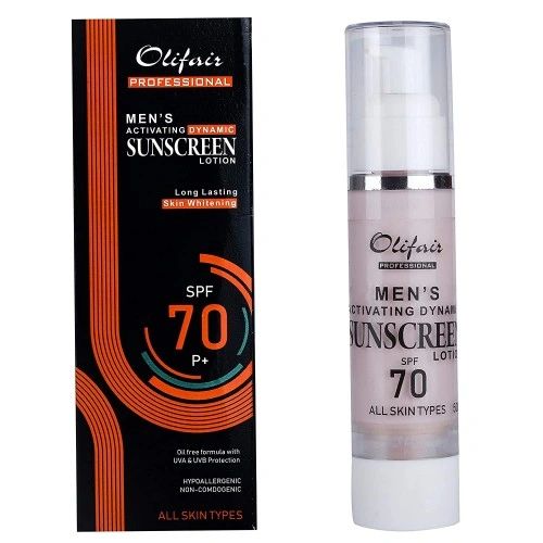 Olifair Active Light Sunscreen SPF 70 - 50 ml (Free Riya Fruity Soap)