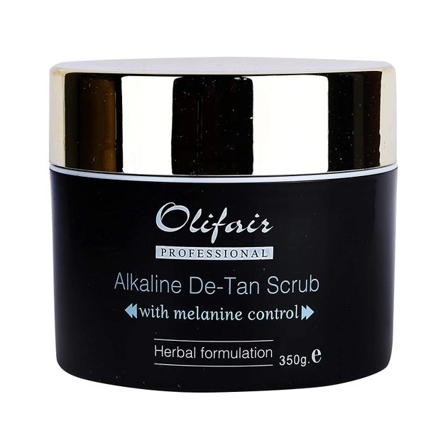 OLIFAIR Alkaline De-Tan Scrub - 350 gm (Free Riya Fruity Soap)