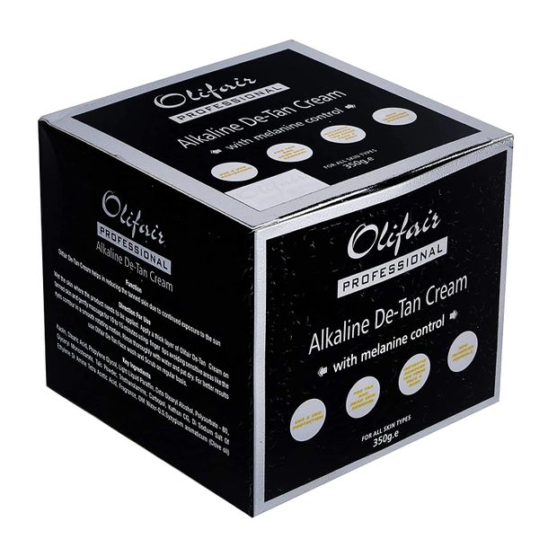 OLIFAIR Alkaline De-Tan Cream White - 350 gm (Free Riya Fruity Soap)