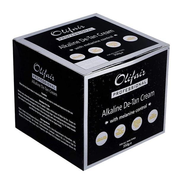 OLIFAIR Alkaline De-Tan Cream White - 350 gm (Free Riya Fruity Soap)
