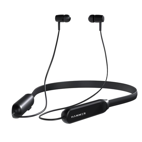 Hammer Sting Lite In-Ear Wireless Bluetooth Neckband Earphones Black