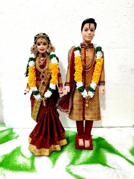 Indian Wedding Doll North Indian Style Couple doll