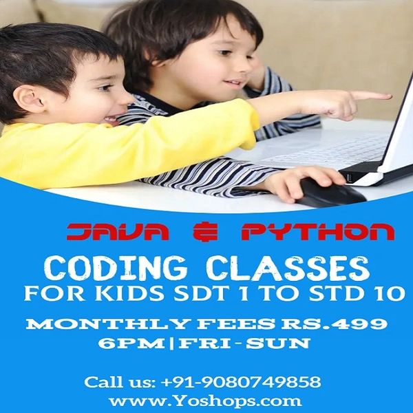 Computer Coding Class Java and Python for Kids STD 1 to STD 10 Age group 5yrs to 15yrs (Free 5 Demo Classes)