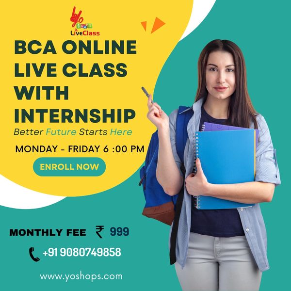 BCA Online Class Live Tuition Training Program with Internship