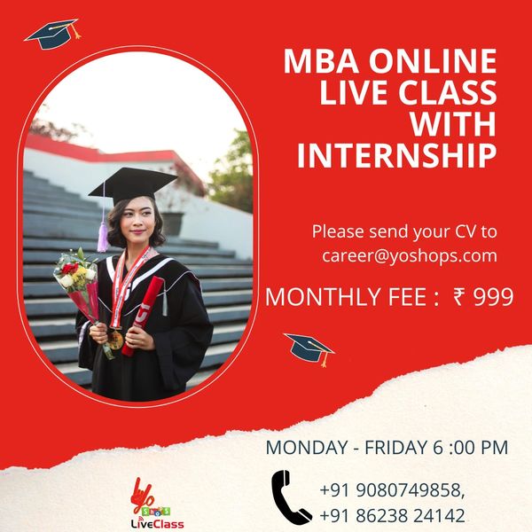 MBA Online Class with Internship Program
