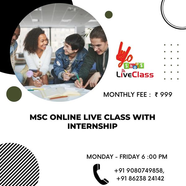 MSc Online Class with Internship Program