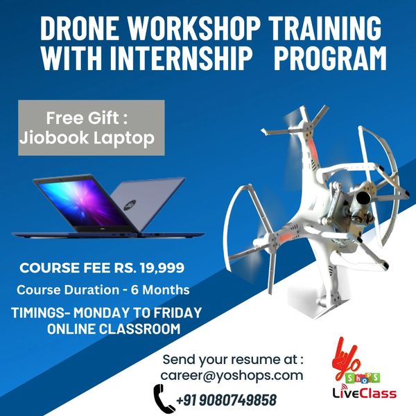 Drone Training Program with Free Gift JioBook Laptop