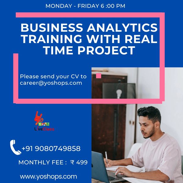 Business Analyst Training Internship With Real Time Project