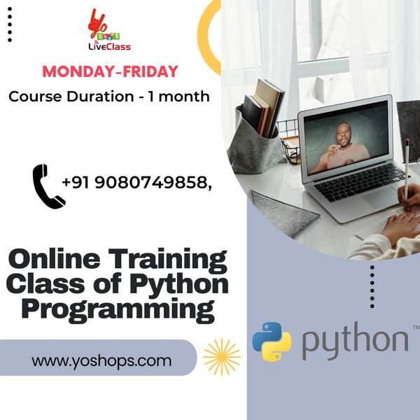 Python Training Online Live Classes Monthly at ₹999